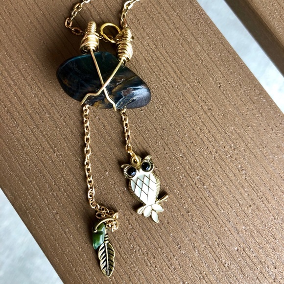 🎉HP🎉 Blue Tiger's Eye Handmade Necklace! - Picture 2 of 8